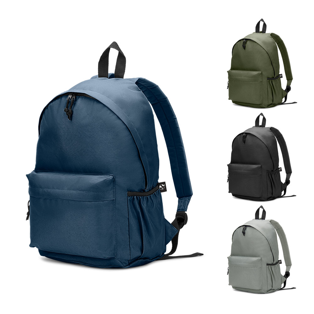 RD 92375-Mochila personalizada em poliéster reciclado 600D com bolso frontal espaçoso 18 L RD 92375-Mochila personalizada em poliéster reciclado 600D com bolso frontal espaçoso 18 L